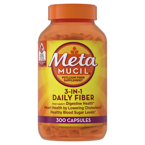 Metamucil Daily Fiber Supplement Capsules, Psyllium Husk Fiber for  Digestive Health Same-Day Delivery or Pickup | Publix