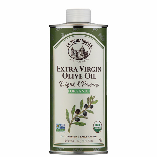 La Tourangelle Organic Extra Virgin Olive Oil, Bright & Peppery