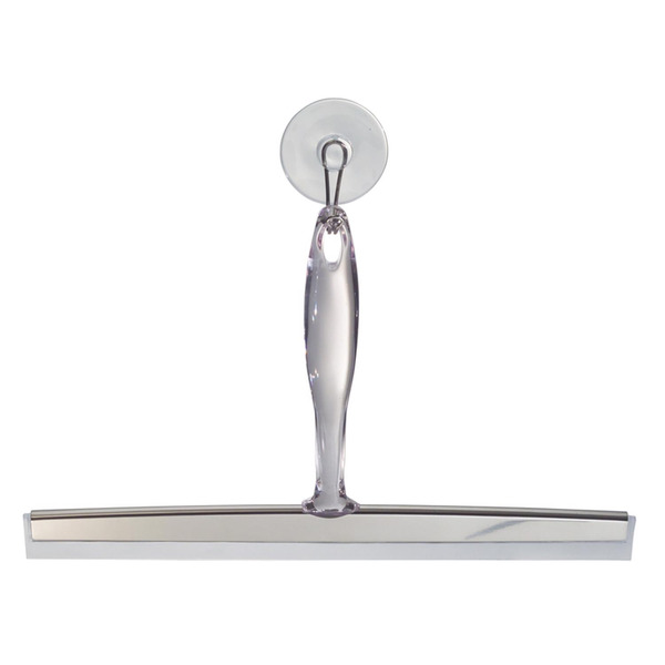 iDesign 12" Zia Bath Squeegee With Stainless Accents