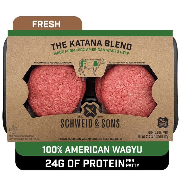 Schweid & Sons The Katana Blend, Beef Burgers Same-Day Delivery or
