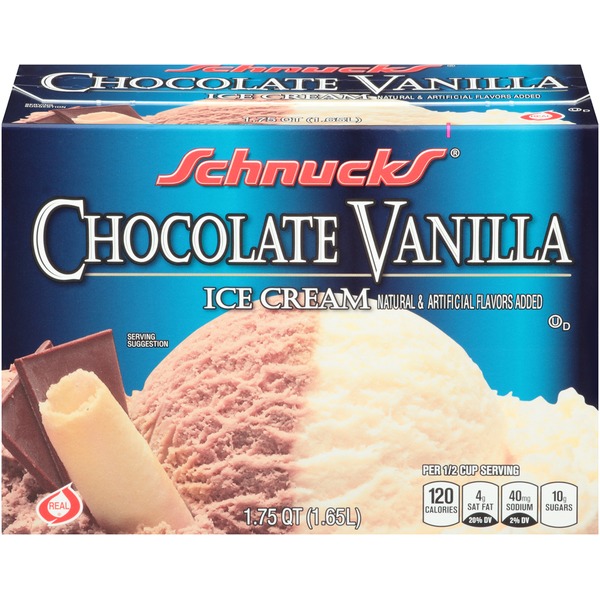 Schnucks Chocolate Vanilla Ice Cream (1.75 qt) Instacart