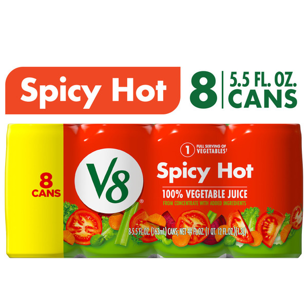 V8 Spicy Hot 100% Vegetable Juice Same-Day Delivery or Pickup | Publix