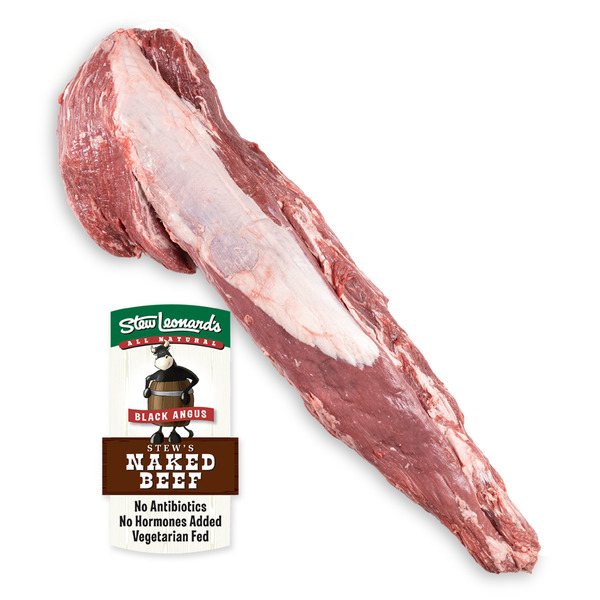 Stew's Naked Whole Beef Tenderloin Partially Trimmed Filet Mignon