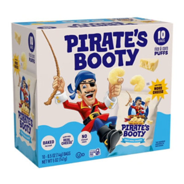 Pirate's Booty Aged White Cheddar Rice & Corn Puffs