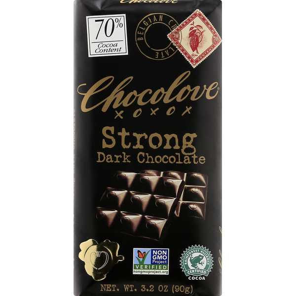Chocolove Dark Chocolate, Strong, 70% Cocoa Same-Day Delivery or