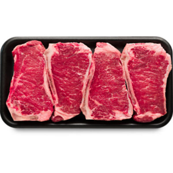Value Pack Bone-in Choice Beef Top Loin New York Strip Steak