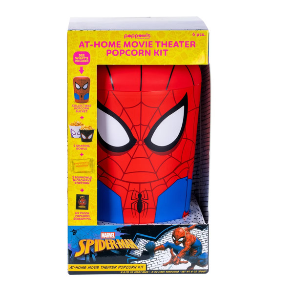 Poppowls Spider-Man Microwave Popcorn Kit
