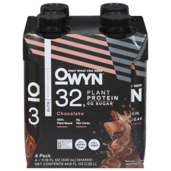 OWYN Shakes, Plant Protein, Chocolate