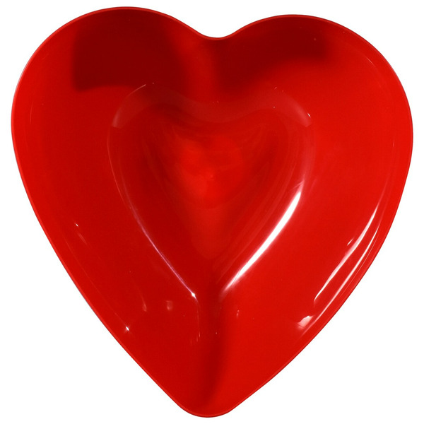 Dollar Tree Valentine Heart-Shaped Deep Bowls Red x