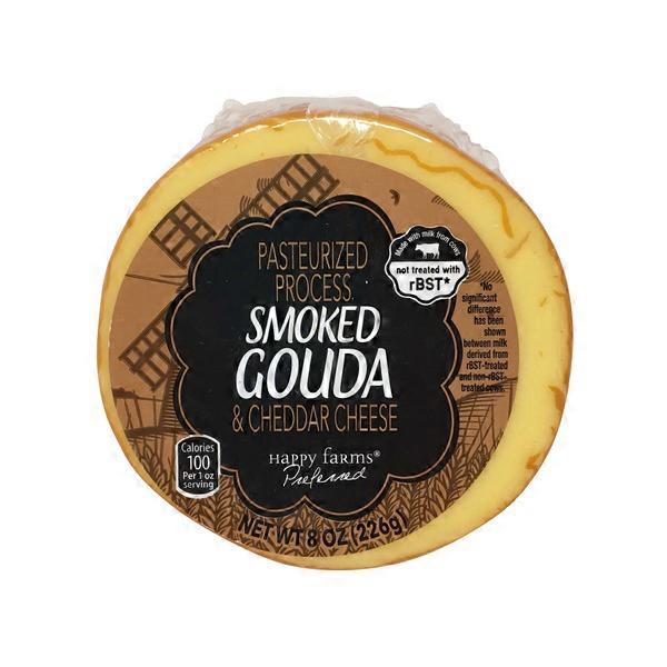 Happy Farms Preferred Smoked Gouda Cheese Round (8 oz) from ALDI