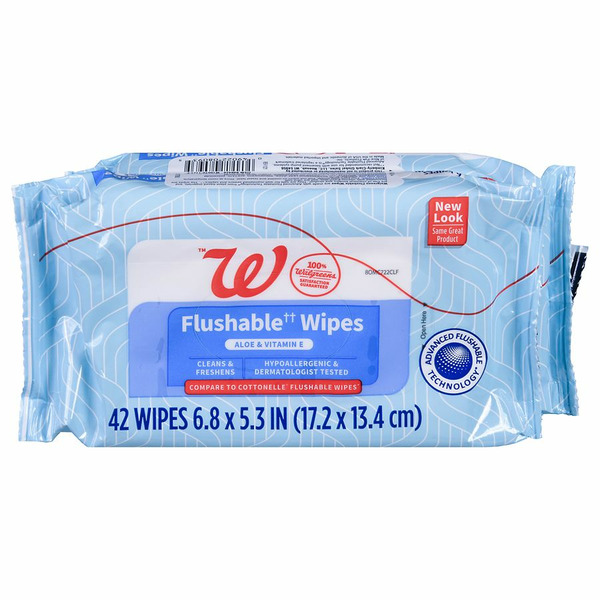 Walgreens Walgreens Light Fresh Flushable Wipes with Aloe & Vitamin E