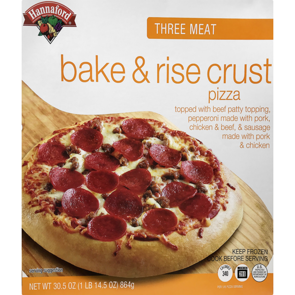 Hannaford Bake & Rise 3 Meat Pizza (30.5 oz) Instacart