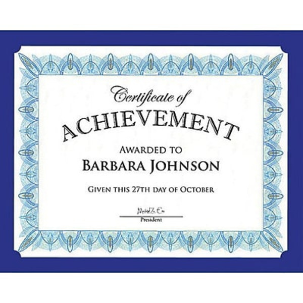 GE ographics 9.5" x 12" Navy Certificate Holder