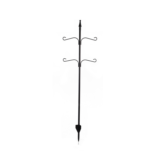 Heart & Herd 92-in Black Metal Shepherd's hook