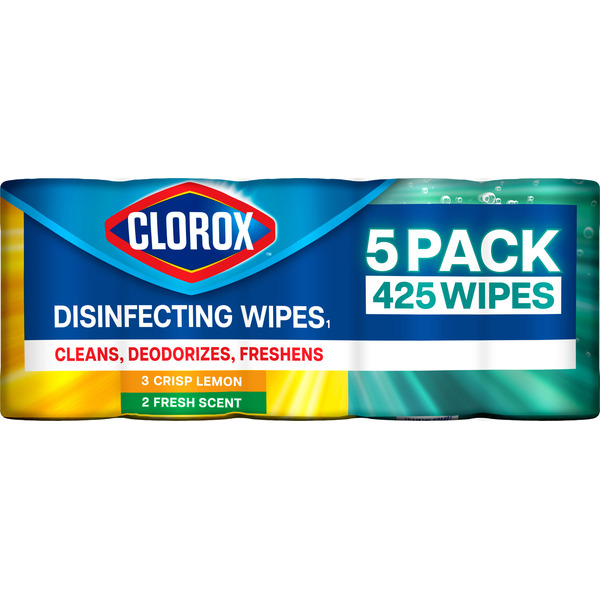 Clorox Disinfecting Wipes Value Pack, Bleach Free, Crisp Lemon & Fresh  Scents Same-Day Delivery