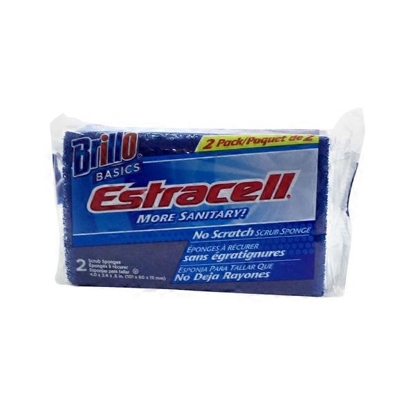 Éponges Brillo Estracell Gommage Sans Rayures – Lot 3 Pièces, Bord Cale