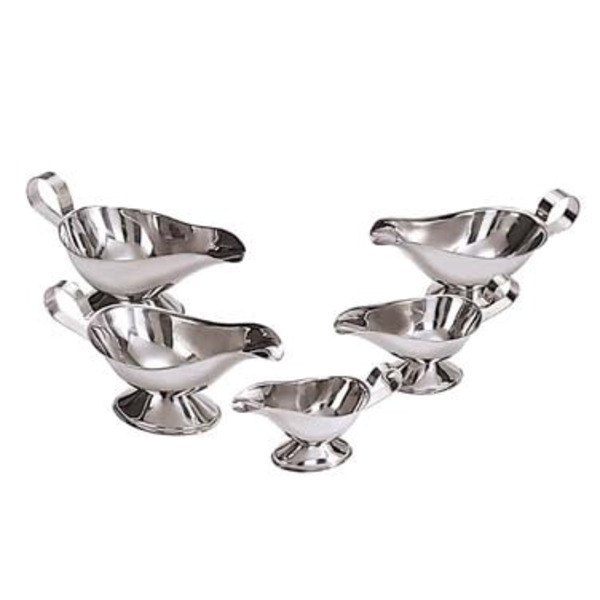 Adcraft BG-3 Gravy Boat 18/8 - 3 oz