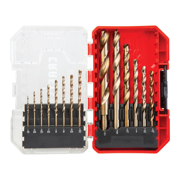 CRAFTSMAN Drill Bit Set, Gold Oxide, 14 Pieces