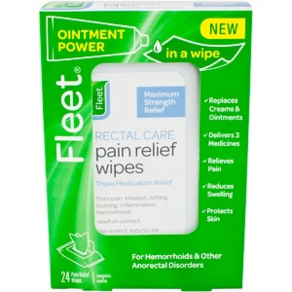 Fleet Rectal Care Pain Relief Wipes (24 ct) from CVS Pharmacy® Instacart