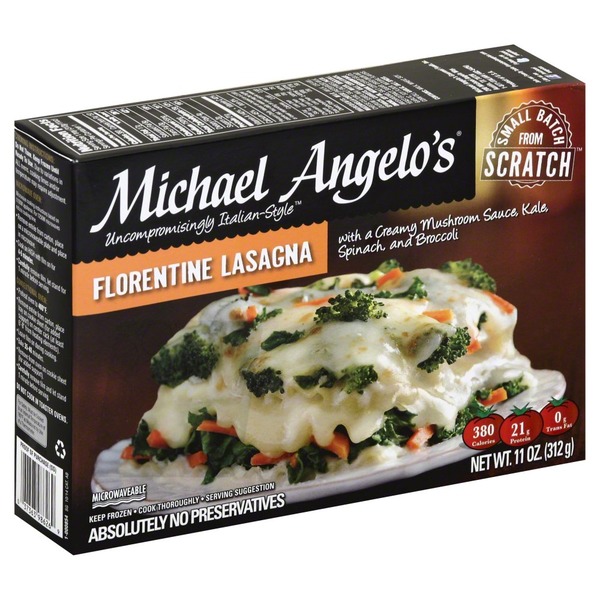Michael Angelo's Lasagna, Florentine, Box (11 oz) Instacart