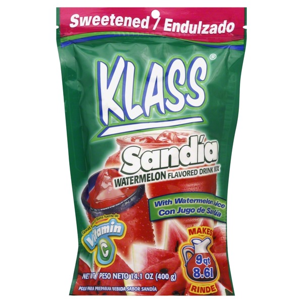 Klass Flavored Drink Mix, Sweetened, Watermelon (14.1 oz) Instacart
