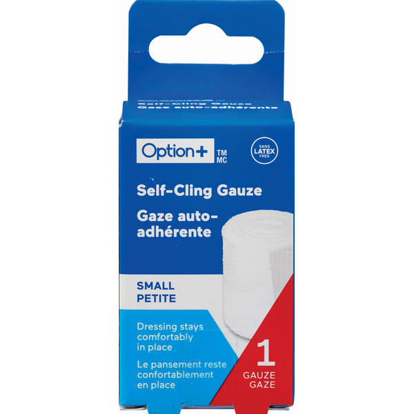 OPTION+ Self-Cling Gauze Bandage, 2 Inch x 4.1 Yards Same-Day