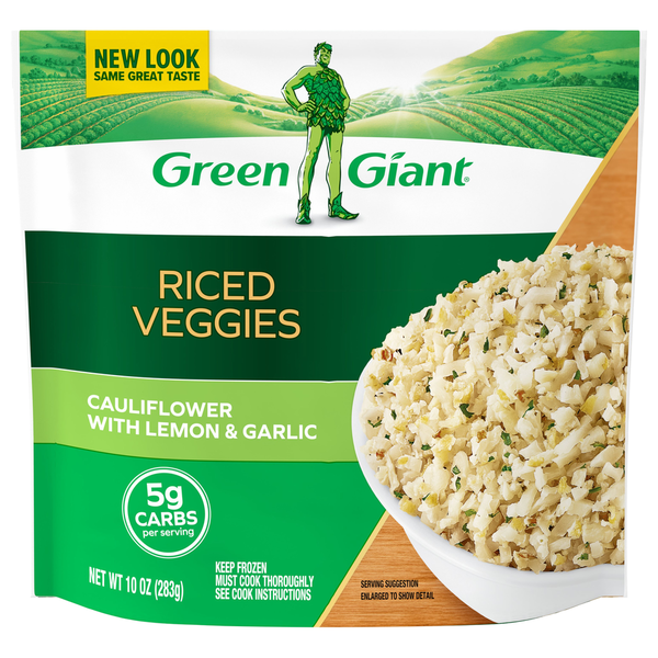 Green Giant Riced Veggies Cauliflower With Lemon & Garlic