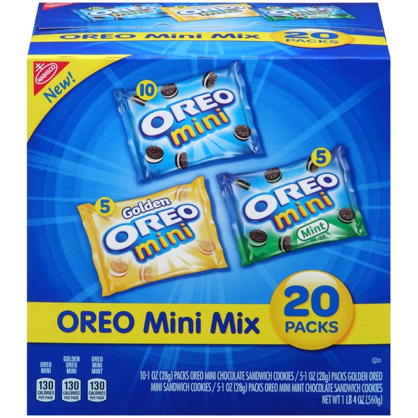 Nabisco Oreo Mini Mix Variety Pack Sandwich Cookies (1 oz) from Walmart Instacart