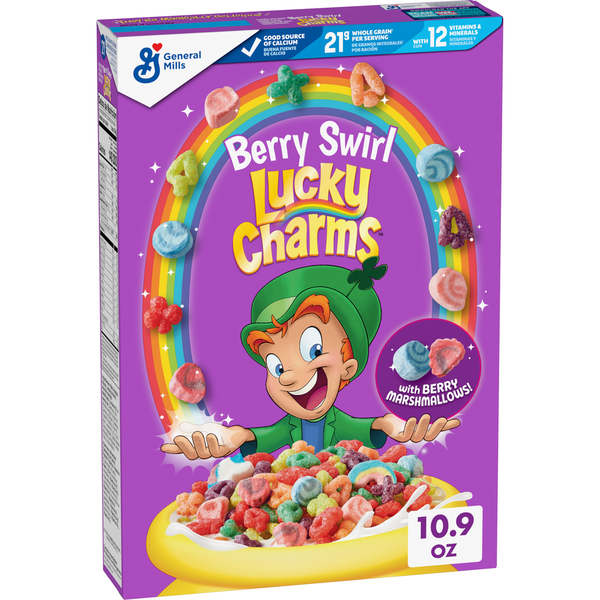 General Mills Lucky Charms Berry Swirl Cereal Same-Day Delivery or