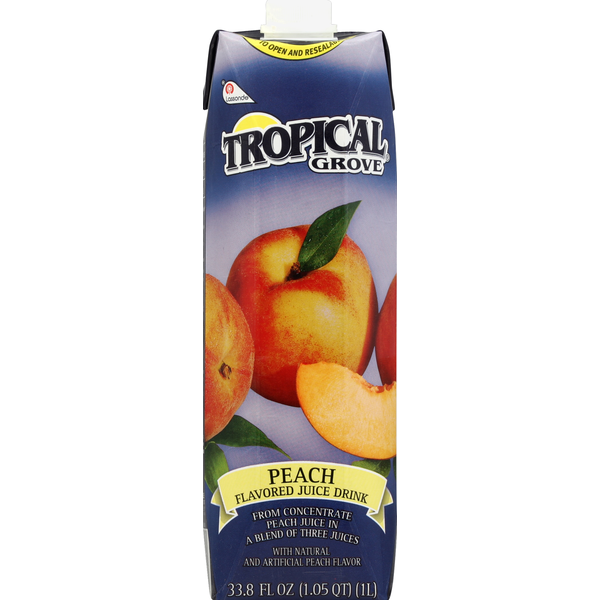 Lassonde Tropical Grove Flavored Juice Drink, Peach Same-Day