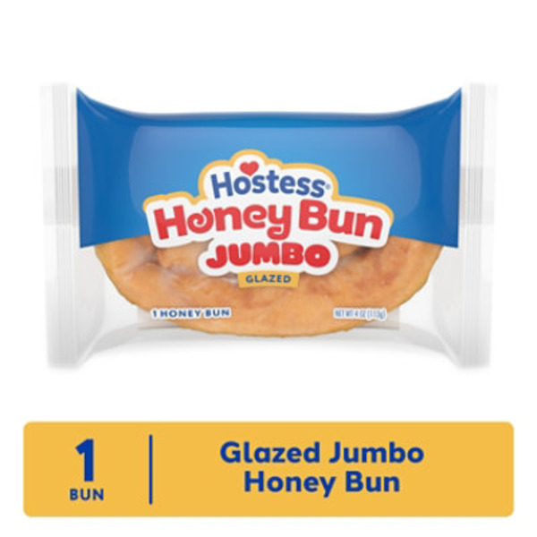 Hostess Jumbo Honey Bun, Glazed Snack