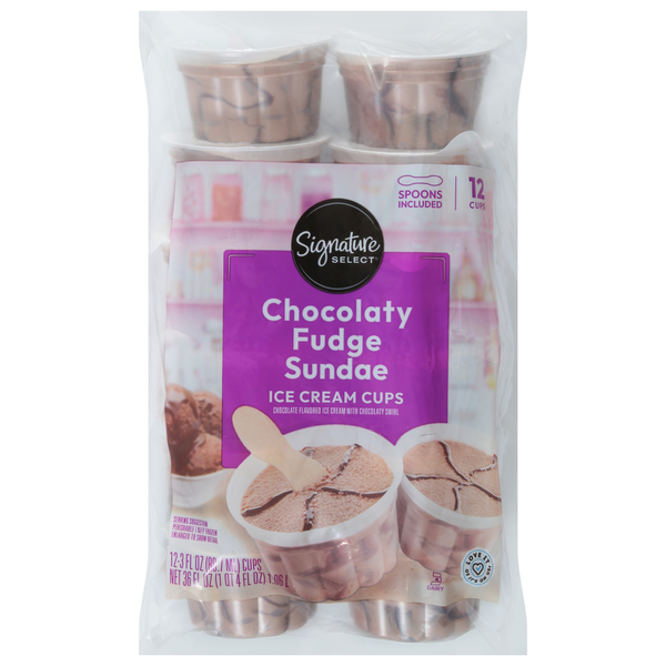 Signature SELECT Ice Cream Cups, Chocolate Fudge Sundae