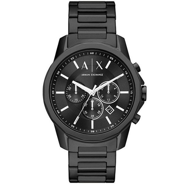 Armani Exchange Men's Chronograph Black Dial Stainless Steel Watch