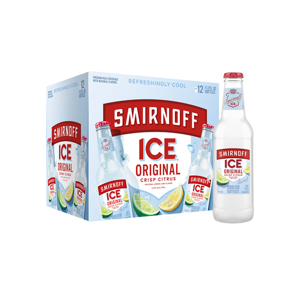Smirnoff Ice Original, 12 pack Bottles, 11.2 fl oz, 4.5% ABV Same