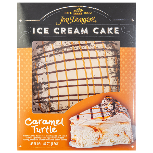 JON DONAIRE Caramel Turtle Ice Cream Cake, Serves 8