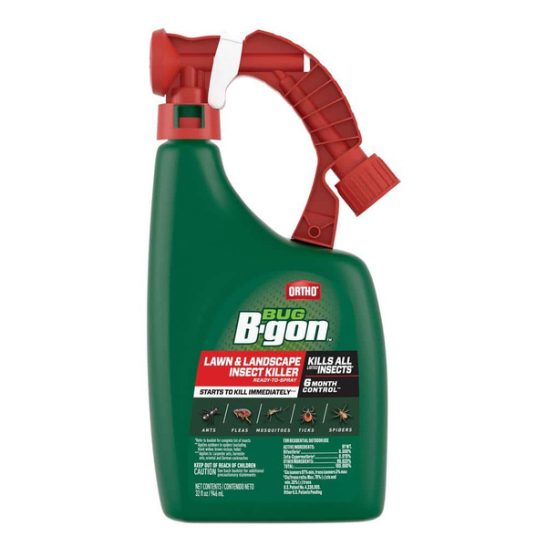 Ortho Bug B-gon Lawn And Landscape Insect Killer Ready-to-spray 32 Oz. Outdoor Ant, Flea, Tick, Mosquito And Spider Killer