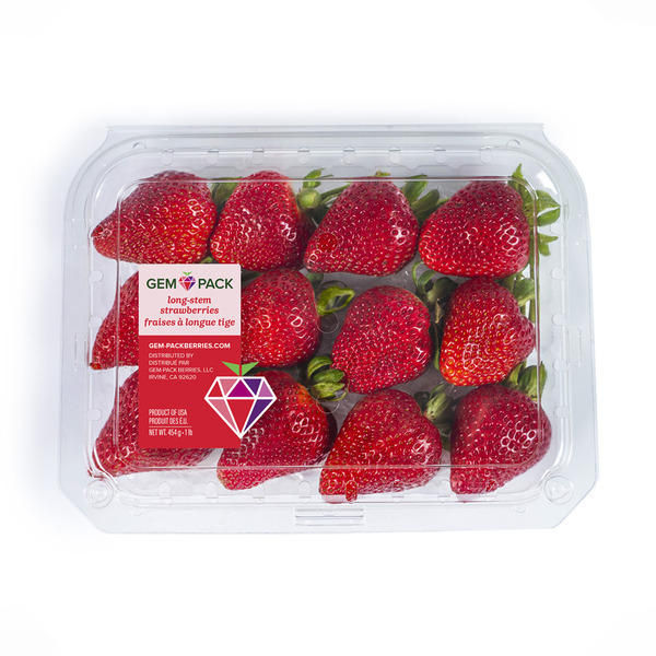 Gem-Pack Berries Long Stem Strawberries Same-Day Delivery or