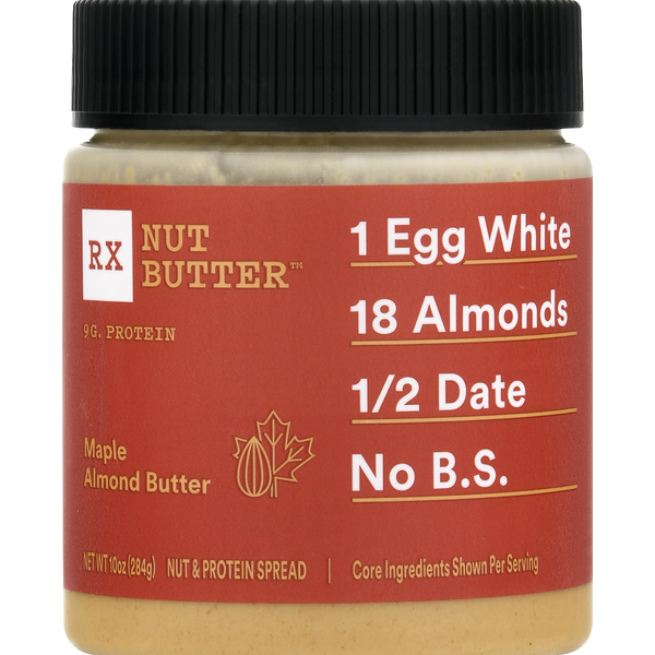 RX Nut Butter Nut & Protein Spread, Maple Almond Butter (10 oz) Instacart