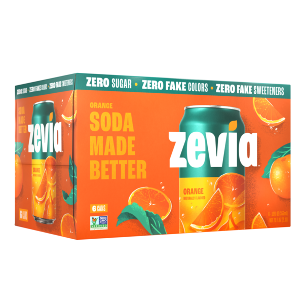 Zevia Soda, Zero Sugar, Orange Same-Day Delivery or Pickup