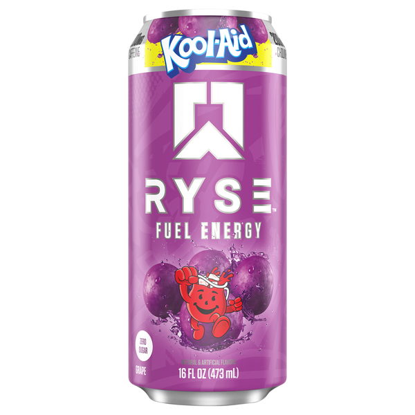 パープルラース ジューシーグレープ　1152g RYSE Zero Sugar Kool-Aid Grape Fuel Energy Same-Day Delivery or