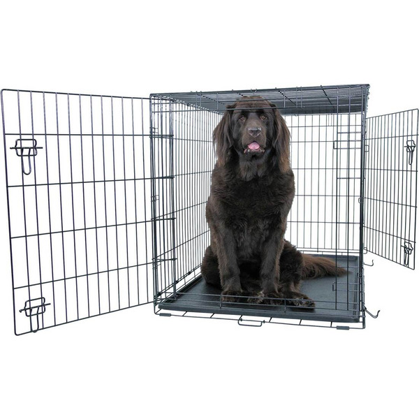 Play On Double Door 2 Handles Dog Crate With Divider