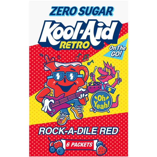 Kool-Aid Rock-A-Dile Red Mixed Berry Zero Sugar Artificially