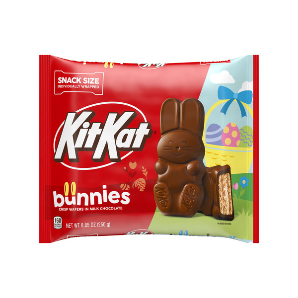KIT KAT® Milk Chocolate Wafer Snack Size Bunnies, Easter Candy Bag