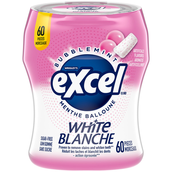 Excel Bubblemint Flavoured Sugar Free Chewing Gum Same-Day