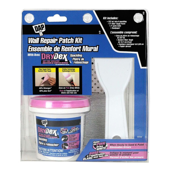 The Home Depot DAP 237 mL Wall Repair Patch Kit with DRYDex® White ...