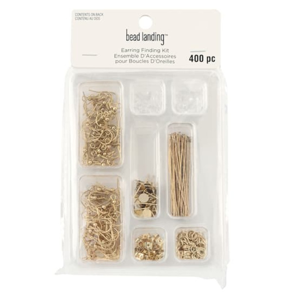 Michaels Bead Landing Earring Finding Kit Gold Same-Day Delivery