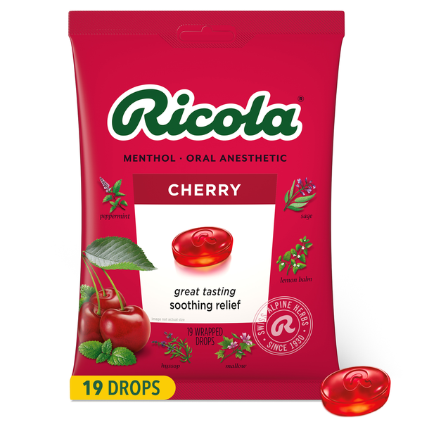 Ricola Cherry Throat Drops Same-Day Delivery or Pickup | Save Mart Ricola Cherry Throat Drops Same-Day Delivery or Pickup | Save Mart