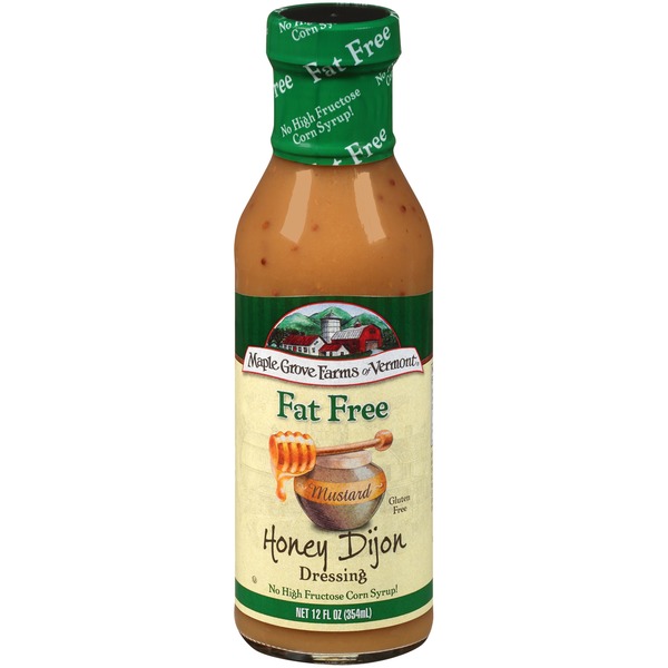 Maple Grove Farms Of Vermont Fat Free Honey Dijon Mustard Dressing (12