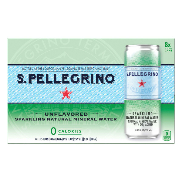 San Pellegrino Unflavored Sparkling Natural Mineral Water