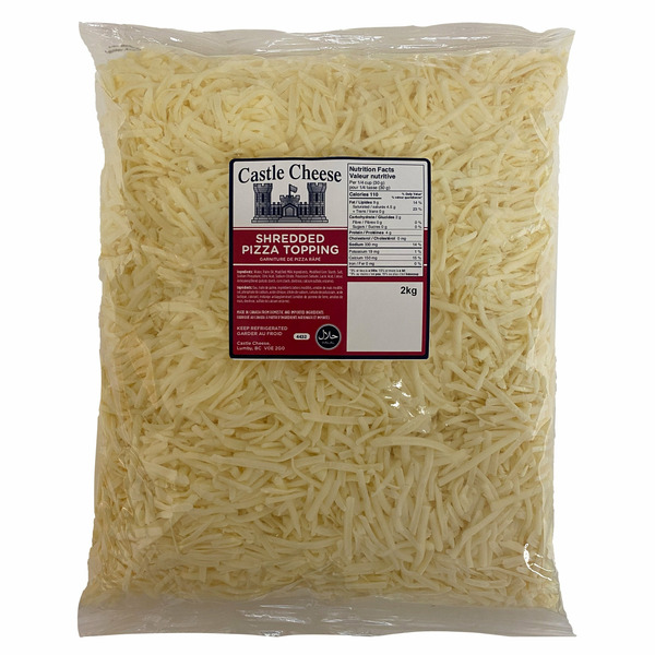 Castle Cheese Shredded Pizza Topping